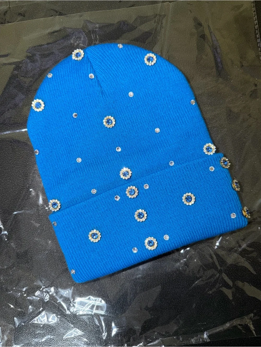 “Sapphire Bloom” Beanie